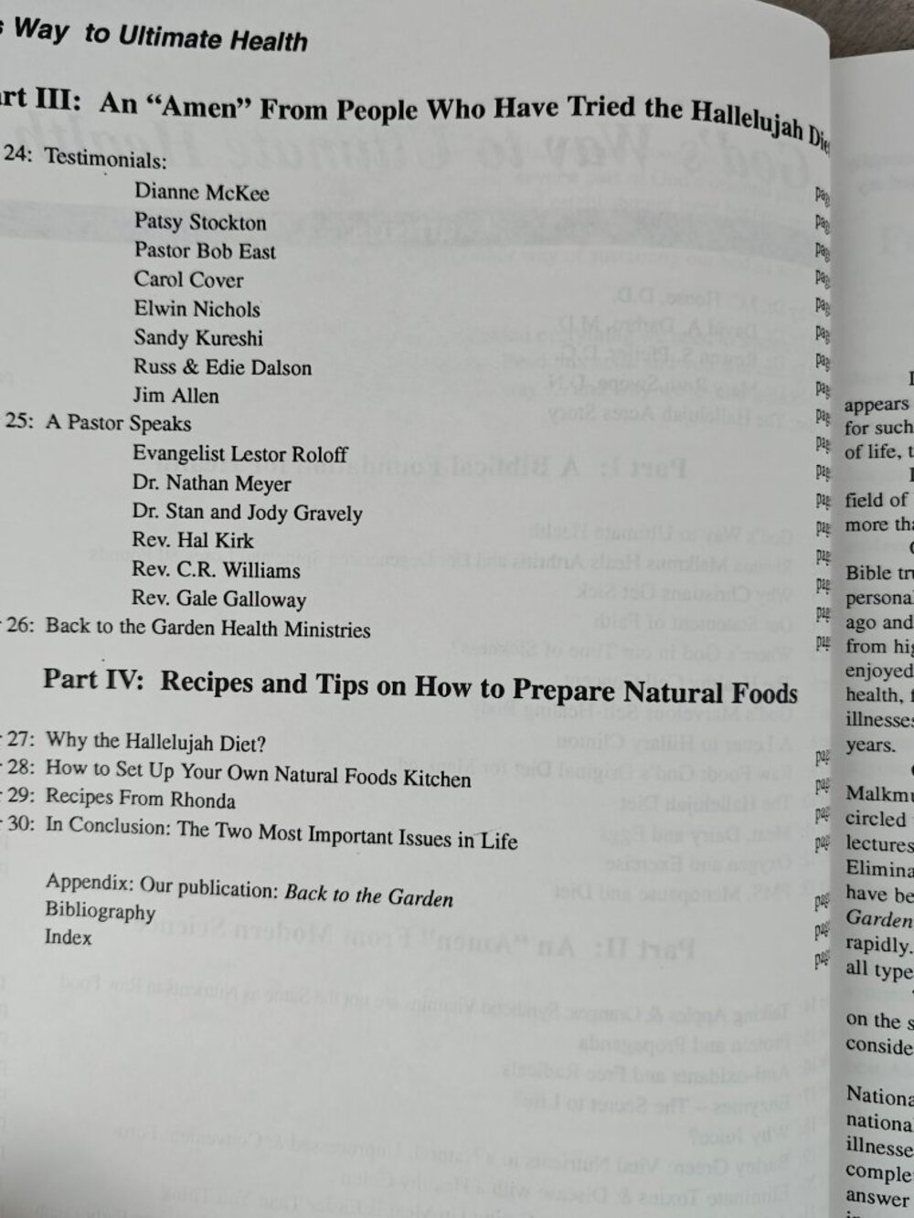 God's Way To Ultimate Health Dr. George H. Malkmus 1996 Paperback Nutrition - Picture 6 of 8